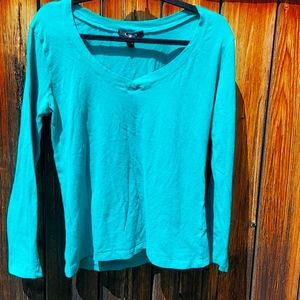 Teal essential long sleeve